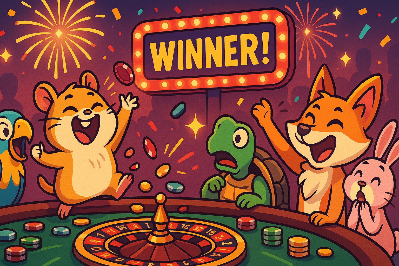 Tata letak meja Baccarat dengan area taruhan dan kartu dealer